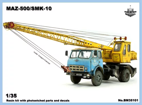 MAZ-500/SMK-10 Sowjetische kran, Resin-Modellbausatz, 1/35 