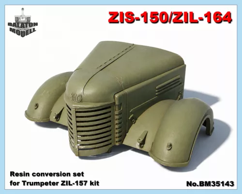 ZiS-150/ ZiL-164 LKW-Motorhaubengrill und Kotflügel (für Trump. Zil-157), 1/35