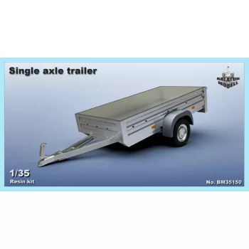 Single axle trailer, 1/35