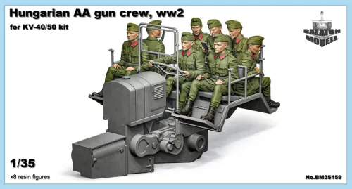 Ungarische Flugabwehrkanonenbesatzung für KV-40/50-Bausätze, 1/35 (x8 Figuren)