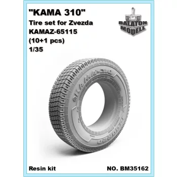 KAMA 310 tire set for Zvezda Kamaz 65115, 1/35
