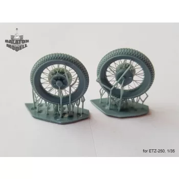 Spoked wheels for ETZ-250 kit, 1/35 (2pcs) 