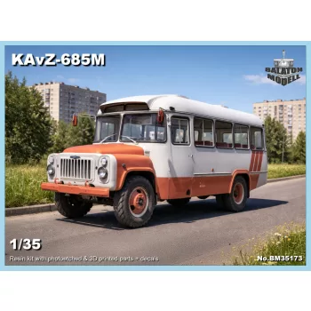 KAvZ-685M Soviet bus-truck, resin model kit, 1/35