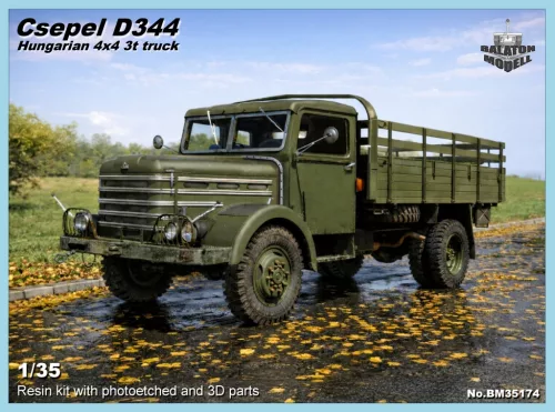 Csepel D344 Ungarischer Militär LKW, resin-bausatz, 1/35