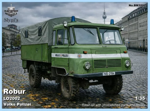 Robur LO2002 Volks Polizei Ostdeutsche LKW, Resin-Modellbausatz, 1/35