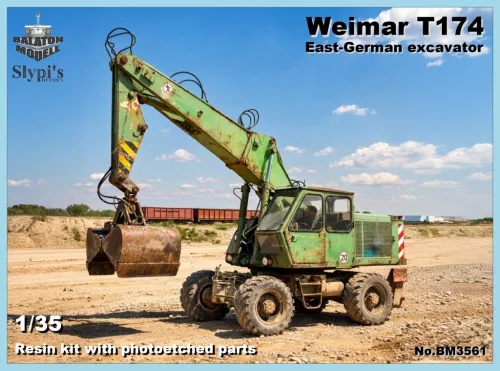 Weimar T174 Ostdeutsche bagger, Resin-Modellbausatz, 1/35