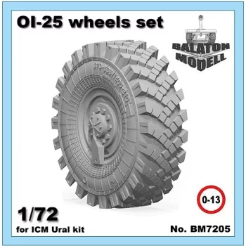 OI-25 Rädersatz für ICM Ural-375/4320 Bausätze 1/72