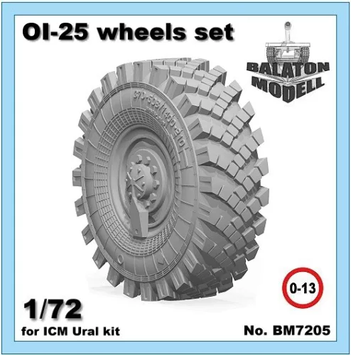 OI-25 Rädersatz für ICM Ural-375/4320 Bausätze 1/72