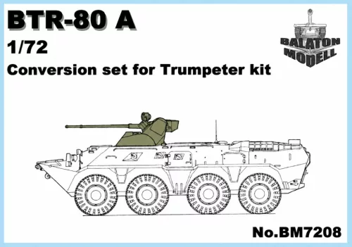 BTR-80A Turm für Trumpeter BTR-80 Bausatz, 1/72