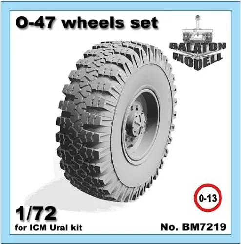 O-47 Rädersatz für ICM Ural-375/4320 Bausatz, 1/72