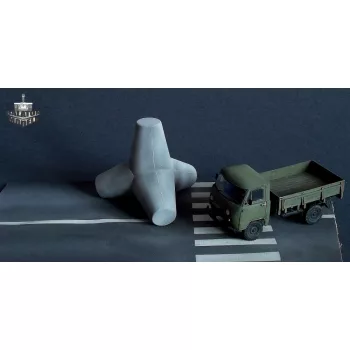 Tetrapoden-Straßensperre, 1/72 (x2)