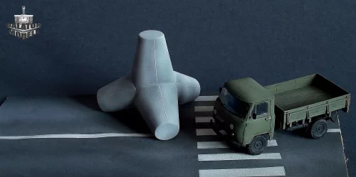 Tetrapoden-Straßensperre, 1/72 (x2)