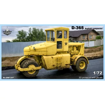 D-365 Soviet asphalt compactor, resin model kit 1/72