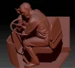 GT Bus driver, 1/35 (Gun Tower Models)
